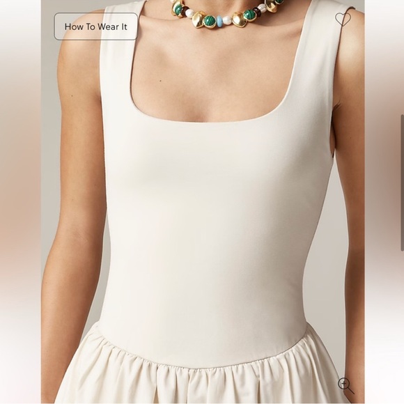 Drop Waist Mixy Dress in Natural - XS - Picture 4 of 7